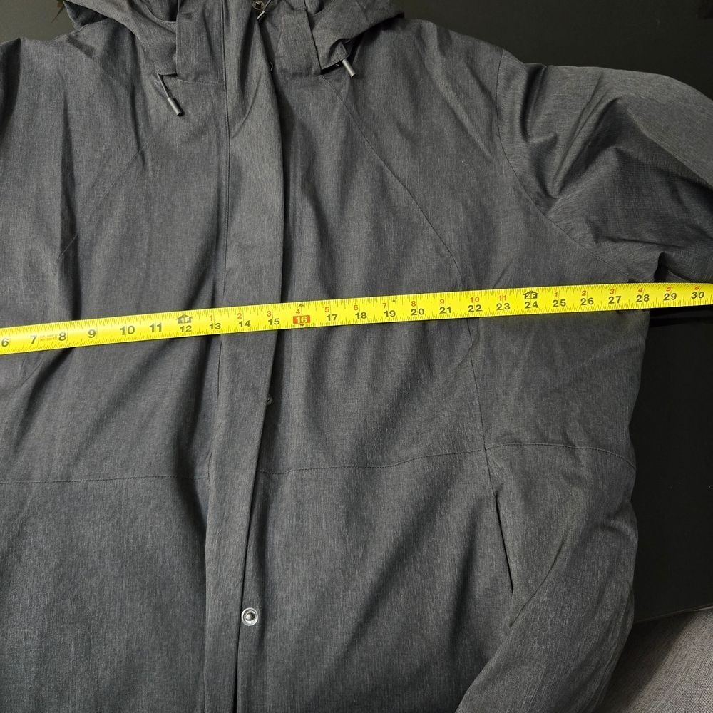 Women's Parka Gray Hooded Coat 2XL - Picture 11 of 15